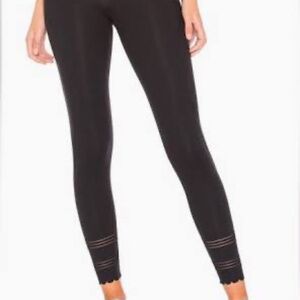 Free People Movement Genesis Scalloped Leggings in Black